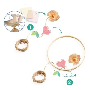 DIY Blumenkranz Dahlia