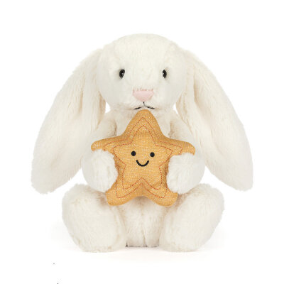Cream Bunny with Star von Jellycat