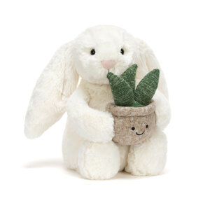 Cream Bunny with Plant von Jellycat weißer...