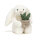 Cream Bunny with Plant von Jellycat weißer Kuschelhase mit Blumentopf