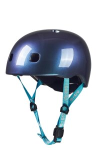 Fahrradhelm neochrom blau von Micro, Größe M