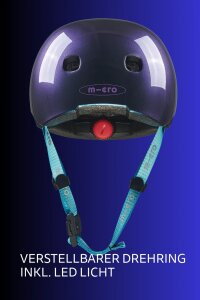 Fahrradhelm neochrom blau von Micro, Größe M
