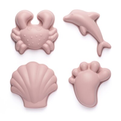 Scrunch Sandkasten Förmchen 4er Set aus Silikon