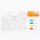 Scribble Matte orange mit 4 Farbstiften - Divesity