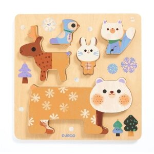 Holzpuzzle WoodyStack von Djeco