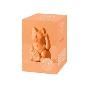 Lucky Cat Mini Winkekatze Pfirsich