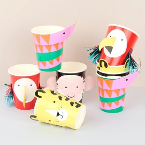 Jungle Jamboree Character Cups von Meri Meri