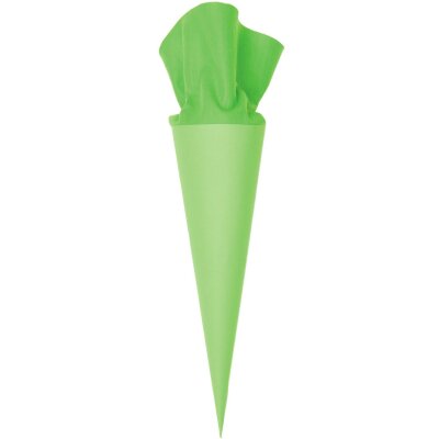 Schultüte mit Filzverschluss in Grün von Rico Design, 70 cm