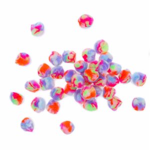 Pompons Regenbogen von Rico Design, 25mm