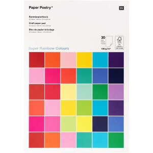 Bastelblock Super Rainbow Colours von Rico Design