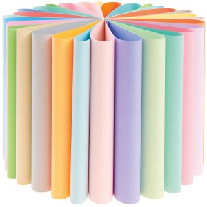 Bastelblock  mit 30 Blatt pastelligen festen Papier 180g/m2