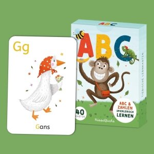 ABC & Zahlen Karten zum spielerischen Lernen von Rasselfuchs