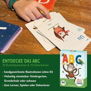 ABC & Zahlen Karten zum spielerischen Lernen von Rasselfuchs