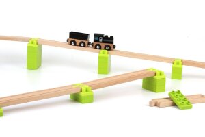 Noppi Eisenbahn - 24 Bausteine für Steigungen